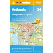 24 Vetlanda Sverigeserien 1:50 000